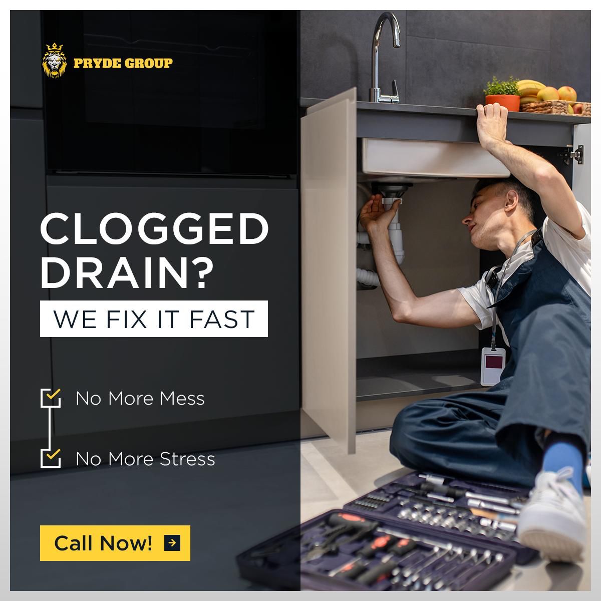 clgged drain