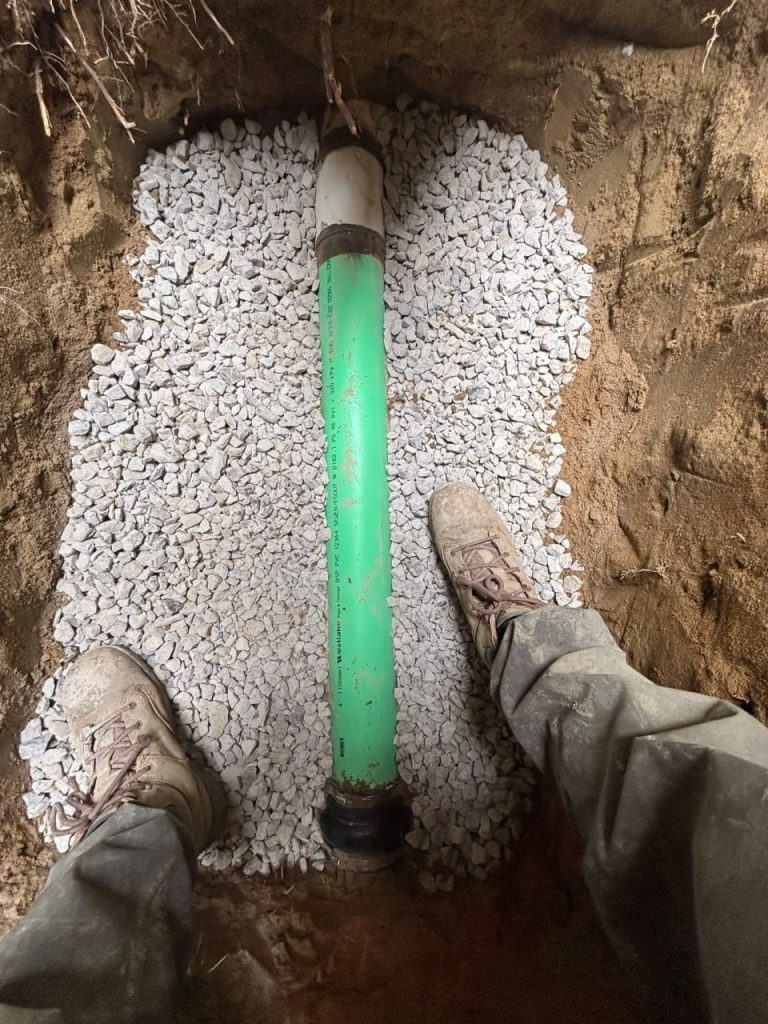 Sewer Line Replacement & City Connection Preparation at Cardiff Road, North York, ON